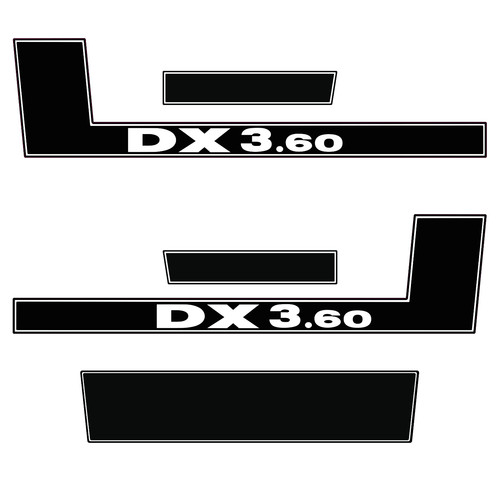 Deutz dx3 aufkleber - deutz,
