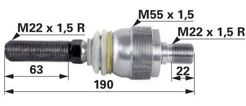 Axialgelenk deutz 3 30 - axialgelenk, dx