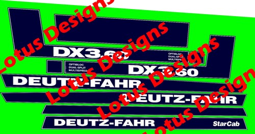 Deutz fahr dx3 aufkleber - deutz,
